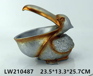 Винтажная фигурка пеликана с широким ртом, миниатюрная, для декора комнаты, из смолы, коробка для хранения, держатель для телефона и ключей, декор для стола и рабочего стола - Product Image 4