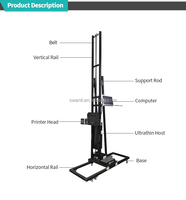 Impresora inteligente de tinta UV 3D, impermeable, para publicidad al aire libre, Mural, máquina de pintura de pared 3D de grado automático para impresión de etiquetas
