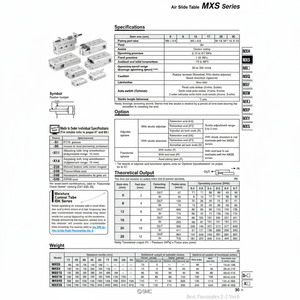 Mesa deslizante de aire SMC Pneumatics, piezas neumáticas de alta calidad - Product Image 1