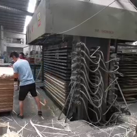 Machine de laminage automatique à chaud pour ligne de production de contreplaqué avec moteur et pompe