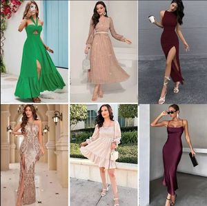 Robes pour femmes à la mode et sexy, imprimés rétro et tendance, prix de gros mixtes – Vente chaude de notre usine de vêtements - Product Image 1
