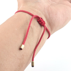 <span class=keywords><strong>Bracelet</strong></span> Bouddhiste Tibétain Tressé Fait Main avec Perles de Cuivre, Cordon Porte-Bonheur Tibétain pour Hommes Femmes - Product Image 4