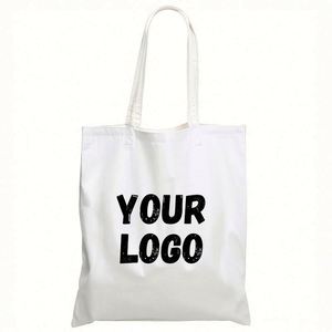 กระเป๋าผ้าแคนวาสแบบซิปสำหรับขายส่ง พิมพ์ลายโลโก้ตามสั่ง กระเป๋าช้อปปิ้งแบบใช้ซ้ำได้ - Product Image 1