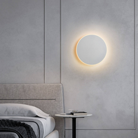 Applique murale LED ultra-mince en fer avec température de couleur multiple, garantie 2 ans, design moderne pour chambre, couloir, escalier, intensité réglable