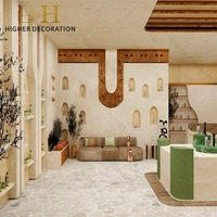 Comptoir de présentation cosmétique écologique original de style pastoral pour intérieur