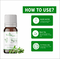 EXTRAIT DE THYME EN GOUTTES |   Thymus Vulgaris |   Produits alimentaires santé de qualité supérieure, sauvages |   Soutien respiratoire Immunité antimicrobienne |   Flacon compte-gouttes de 30 ml |