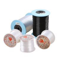 Fil de pêche non élastique transparent en cristal, cordon pour la confection de bijoux en nylon, la couture de soie, les accessoires de bricolage