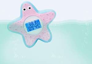 Brinquedo de Banho em Forma de Estrela do Mar para Bebês com Timer Inteligente, Alarme, Termômetro Digital à Prova d'Água, Tela LCD, Classificação IP68, Certificado CE, OEM - Product Image 3