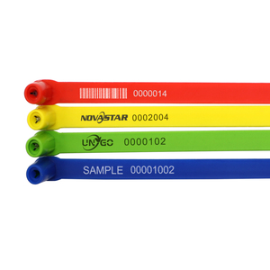 TX-PS403カスタマイズされたロゴシリアル番号使い捨て改ざん防止セキュリティコンテナシールプラスチックシール - Product Image 1