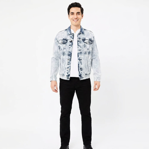 Dernière arrivée Veste en jean pour hommes de High Street de qualité supérieure Vestes en jean chaudes et élégantes avec logo personnalisé - Product Image 1