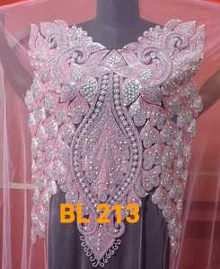 Blusa de mujer hecha en India, diseño de Hip Hop, bordado a mano, trabajo con cuentas, tejido, transpirable, Primavera, Frente corto - Product Image 2