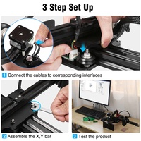 Neje Master 2 20w App graveur laser CNC sans fil Machine de gravure laser de bureau et coupeur-routeur d'imprimante laser