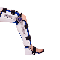 Attelle orthopédique RUNYI pour la jambe avec support articulé et angle réglable, genouillère en mousse néoprène à coque rigide pour une protection professionnelle