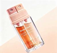 Flacon pulvérisateur à double compartiment de haute qualité, vente en gros d'usine, 10 ml + 10 ml et 15 ml + 15 ml, pour emballage cosmétique