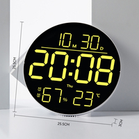 Nachtlicht Neon Tag Neuer Kalender Beleuchtete Digitale Surround-LED Großbildschirm Smart Wanduhr Anzeige an der Wand Mit Datum