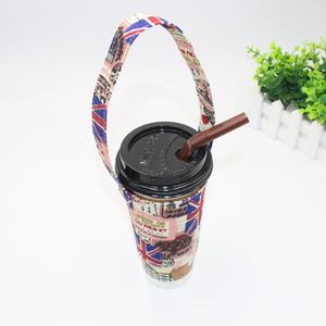 Sac de rangement en toile pour boissons, fourre-tout suspendu, pour le thé au lait, le café, vert, tasse, porte-gobelet, dessin animé - Product Image 3