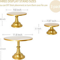 Support à gâteau en acrylique avec cristaux brillants, support à gâteau de mariage rond, présentoir à desserts avec spatule pour fête d'anniversaire