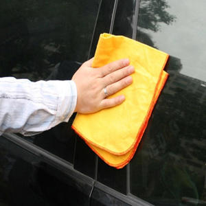 <span class=keywords><strong>Serviette</strong></span> en microfibre pour lavage de voiture nettoyage Polyester Polyamide chaîne cuisine corail polaire trame Super absorbant tissu séchage rapide voiture - Product Image 4