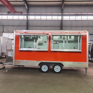 Fully Equipped Stainless Steel Trailer Trucks for Taco <strong>Ice</strong> Cream Good Condition Fiberglass Barbecue Cart Corn Stock <strong>Candy</strong> - Product Image 3