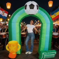 Arche gonflable sur le thème du football pour événements sportifs en plein air, décoration d'ambiance, compétition, activité, modèle gonflable