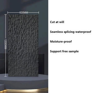 3d Design Stone Look Painel De Parede Pedra Artificial Preta Interior E Exterior Pu Home Decor Stone <span class=keywords><strong>Wall</strong></span> Panel - Product Image 5