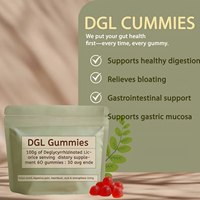 Complément alimentaire en gummies DGL à marque privée OEM/ODM, antioxydant, beauté, 60 unités, saveur personnalisable, bonbons gélifiés pour adultes et femmes