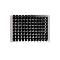 Plaque Microwell Elisa Plaque 96 puits détachable pour lecteur de microplaques Elisa Noir
