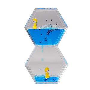 Décorations en acrylique en forme de double diamant hexagonal, goutte d'huile, sablier, cadeau d'anniversaire, ornement de bureau pour étudiant, fait main - Product Image 5