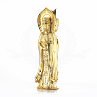 Artisal — Figurine religieuse dorée de haute qualité, artisanat de Statue de bouddha en métal, décoration, couleur dorée