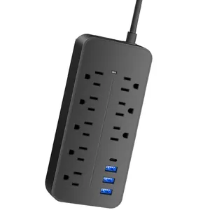 AU Smart Power Board 8 AC Socket Surge Protectors Compatible Smart Extension Sockets