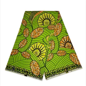 Grosir 100% katun Ankara gaya Java Kitenge lilin Afrika cetak kain untuk pakaian