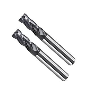 Fraise à quatre dents en acier au tungstène de 65 degrés, spéciale acier inoxydable, revêtement noir, pour usinage CNC - Product Image 6