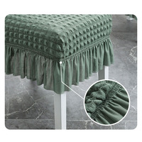 Housse de chaise en tissu moderne, simple, épaisse, extensible, personnalisable, durable, lavable, taille unique, style classique pour mariage, banquet, hôtel
