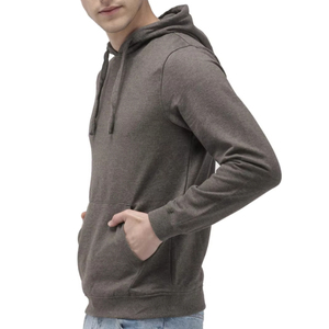 Fabricants de vêtements, sweat-shirt à capuche long à épaules tombantes en polaire unisexe, lourd, uni, pour l'hiver, imprimé floral - Product Image 1