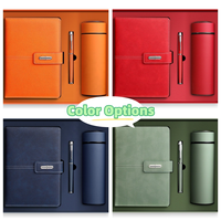 Ensemble cadeau d'entreprise personnalisé, carnet A5, ensemble cadeau de journal, couverture rigide en cuir PU avec bouteille d'eau et stylo pour le bureau ou les cadeaux promotionnels
