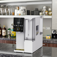 Distributeur d'eau électrique de comptoir Luckboil en plastique avec système d'osmose inverse, machine à glaçons chaud/froid 2100W, portable, écologique et intelligent