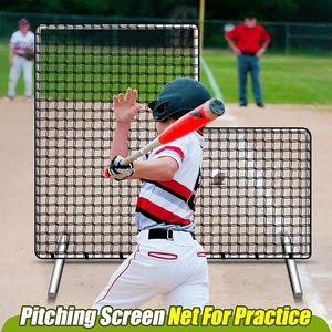 Bóng Chày L Màn hình Net 7x7 ft bảo vệ di động bày L màn hình an toàn Lưới Net chỉ, không có khung bao gồm, màu đen - Product Image 5