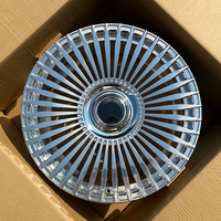 Jantes forgées personnalisées multi-rayons en aluminium 6061-T6 poli de 22 pouces, à décalage, avec capuchons flottants, pour Mercedes Classe S W221