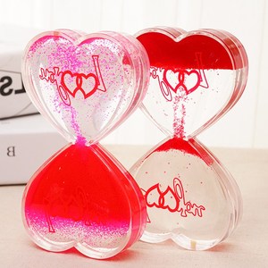 Đồng Hồ Cát Hẹn Giờ Hình Trái Tim Chất Lỏng Acrylic Nổi Hiện Đại Màu Tùy Chỉnh - Product Image 3