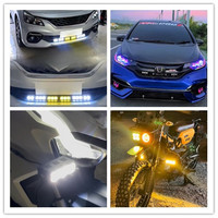 Senlo phare Led pare-chocs antibrouillard projecteur 3 lentilles feux de travail Mini lumière auxiliaire de conduite pour voiture moto barre projecteurs