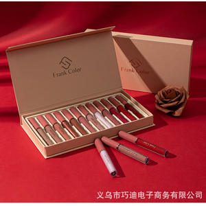 Best-seller FrankColor : Coffret de 12 gloss à lèvres format standard, fini mat et scintillant, anti-transfert, pour sublimer les lèvres - Product Image 3