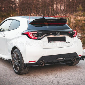 Alerón Trasero Tipo Cola de Pato para Toyota Yaris Mk4 GR, Negro Brillante, Textura de Fibra de Carbono ABS, para Modelos 20-24 - Product Image 5