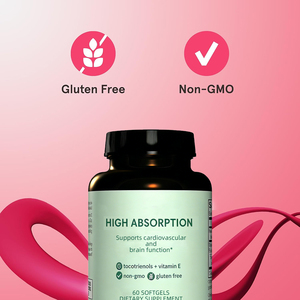 วิตามินอีและโทโคไตรนอล-โทโคเฟอรอลคุณภาพสูง ป้องกันอนุมูลอิสระ บำรุงพลังงานเซลล์ชนิดซอฟต์เจล (ฉลากสินค้าสั่งทำพิเศษ) - Product Image 3