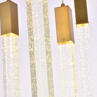 Lustre en cristal moderne de luxe, luminaire suspendu en acier antique pour la maison, l'hôtel, le salon