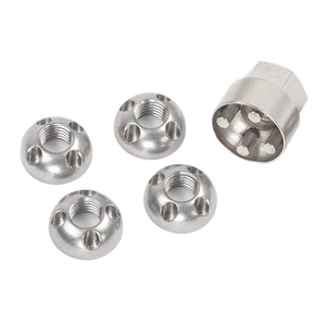 Tuercas de Seguridad Antirrobo de Acero Inoxidable 304 Planas de 4 Orificios M6 M8 M10 M12 para Barra de Luz LED, Minería y Automoción - Product Image 1