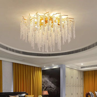 Lustre d'intérieur de luxe nordique 85-265V, lampe de plafond LED encastrée pour chambre à coucher, luminaire moderne 12W 18W 24W pour salon