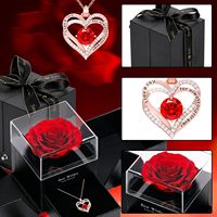 Collier pendentif double couche en or rose avec cœur, style européen et américain, pour femme, avec zircon coloré, cadeau tendance pour la Saint-Valentin et la fête des Mères