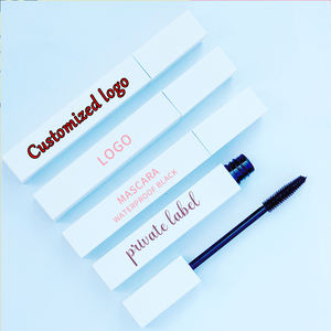 <span class=keywords><strong>Mascara</strong></span> 3D vegan noir foncé imperméable, logo personnalisé, tube blanc, <span class=keywords><strong>mascara</strong></span> de marque privée, marque privée - Product Image 1