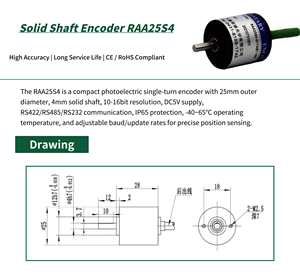 Encoder de Eje Sólido de 5000ppr con Brida de Sujeción para Sensor Automatizado OM*ON - Product Image 4
