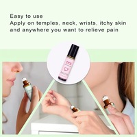 Huile à base de plantes naturelle personnalisée pour soulager les migraines et les maux de tête, odeur naturelle, mélange d'aromathérapie, huile essentielle Roll Ball
